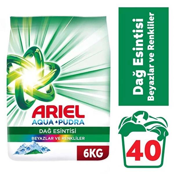Ariel Dağ Esintisi Beyazlar ve Renkliler 6 Kg 40 Yıkama thumbnail