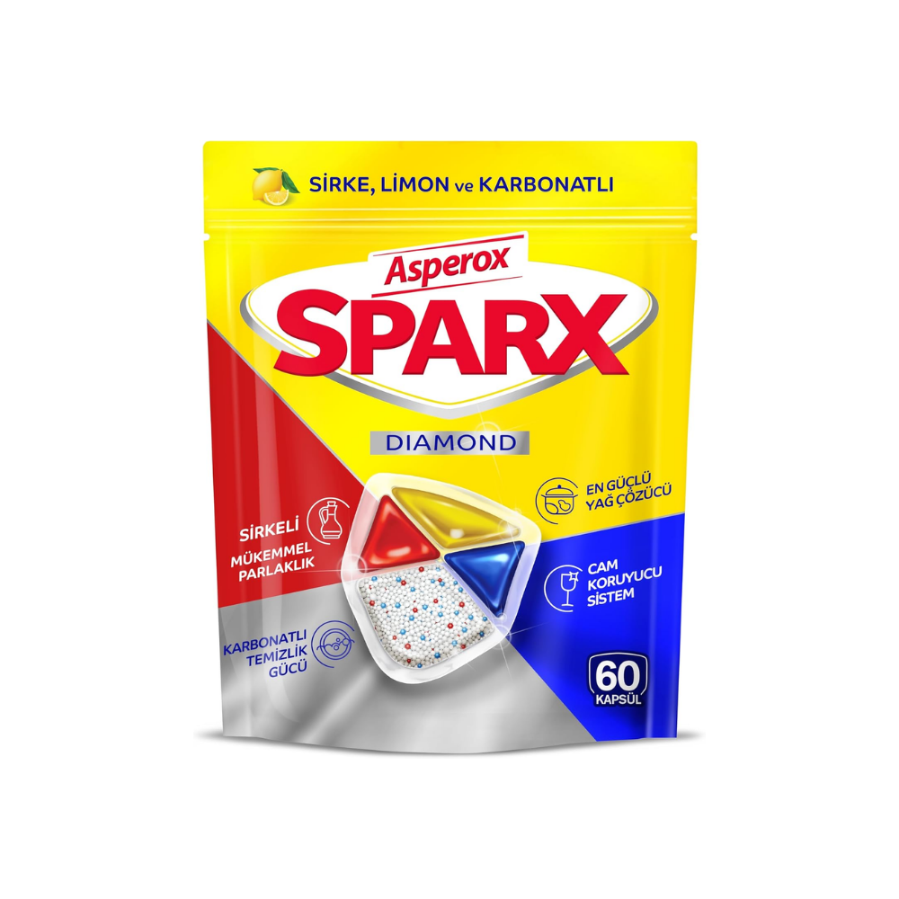 Asperox Sparx Diamond Bulaşık Makinesi Kapsülü 60 Adet thumbnail