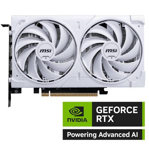 MSI Geforce RTX 5060 8G Ventus 2X OC White 8 GB GDDR7 128B DX12 Ekran Kartı