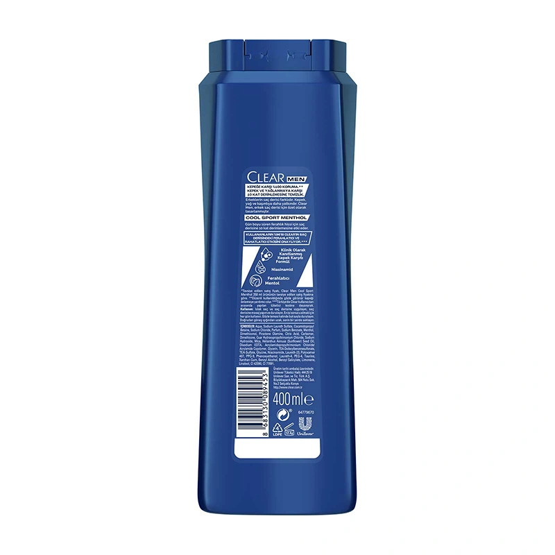 Clear Men Kepeğe Karşı Etkili Şampuan Cool Sport Menthol 600 ml