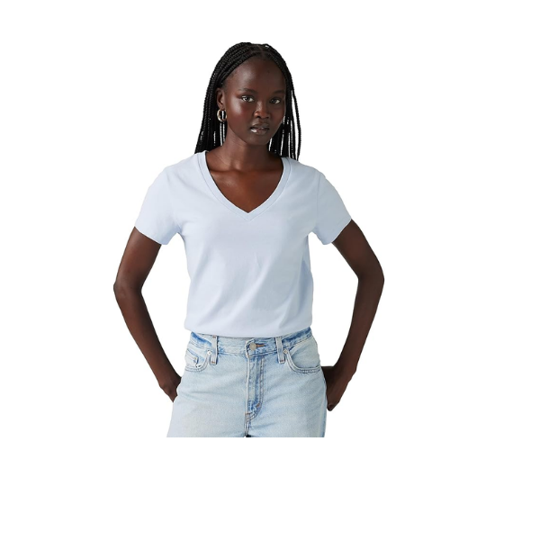 Giorgina Ferri 3'lü Kutu Premium Kadın V Yaka Tee T-shirt Rosie