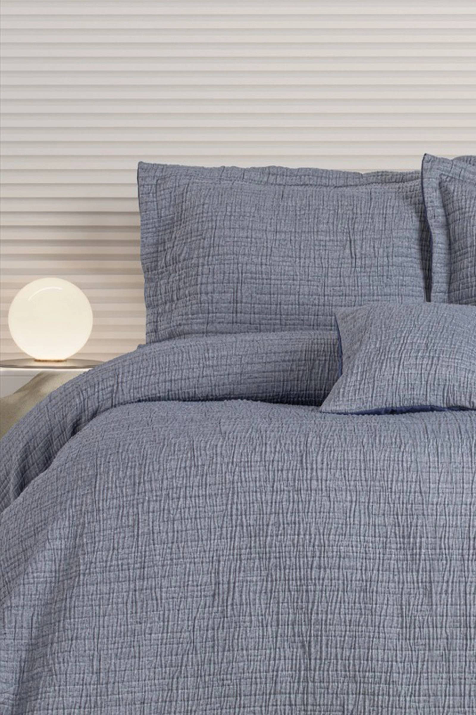 Özdilek Essence Çift Kişilik Yatak Örtüsü(İndigo)