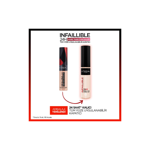 L'Oreal Paris Infaillible Tüm Yüze Uygulanabilir Kapatıcı 322 Ivory
