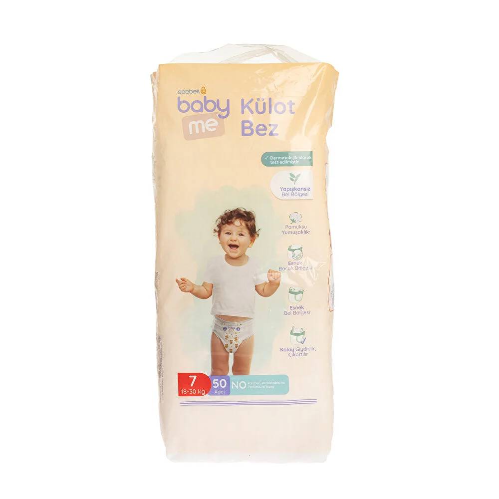 Baby Me Külot Bez XXLarge 7 Numara 18-30 kg 50 Adet thumbnail