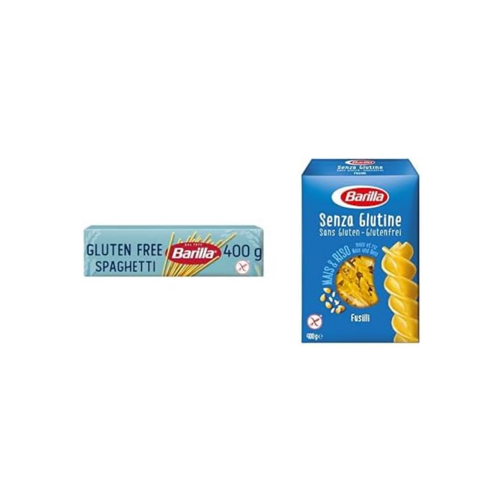 Barilla Glutensiz Spagetti (Spaghetti) Makarna 400 Gr ve Barilla Glutensiz Burgu (Fusilli) Makarna 400 Gr thumbnail