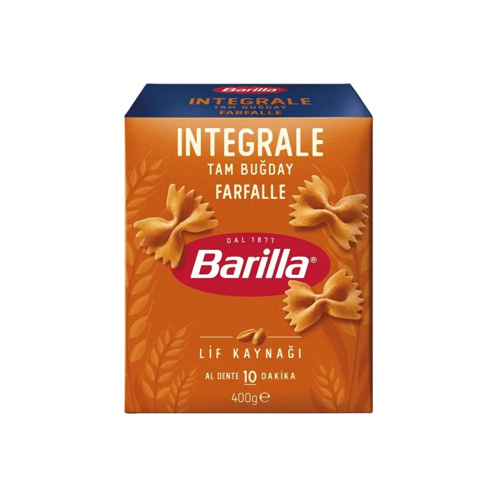 Barilla Tam Buğday Kelebek Makarna (Integrale Farfalle) 400 Gr thumbnail