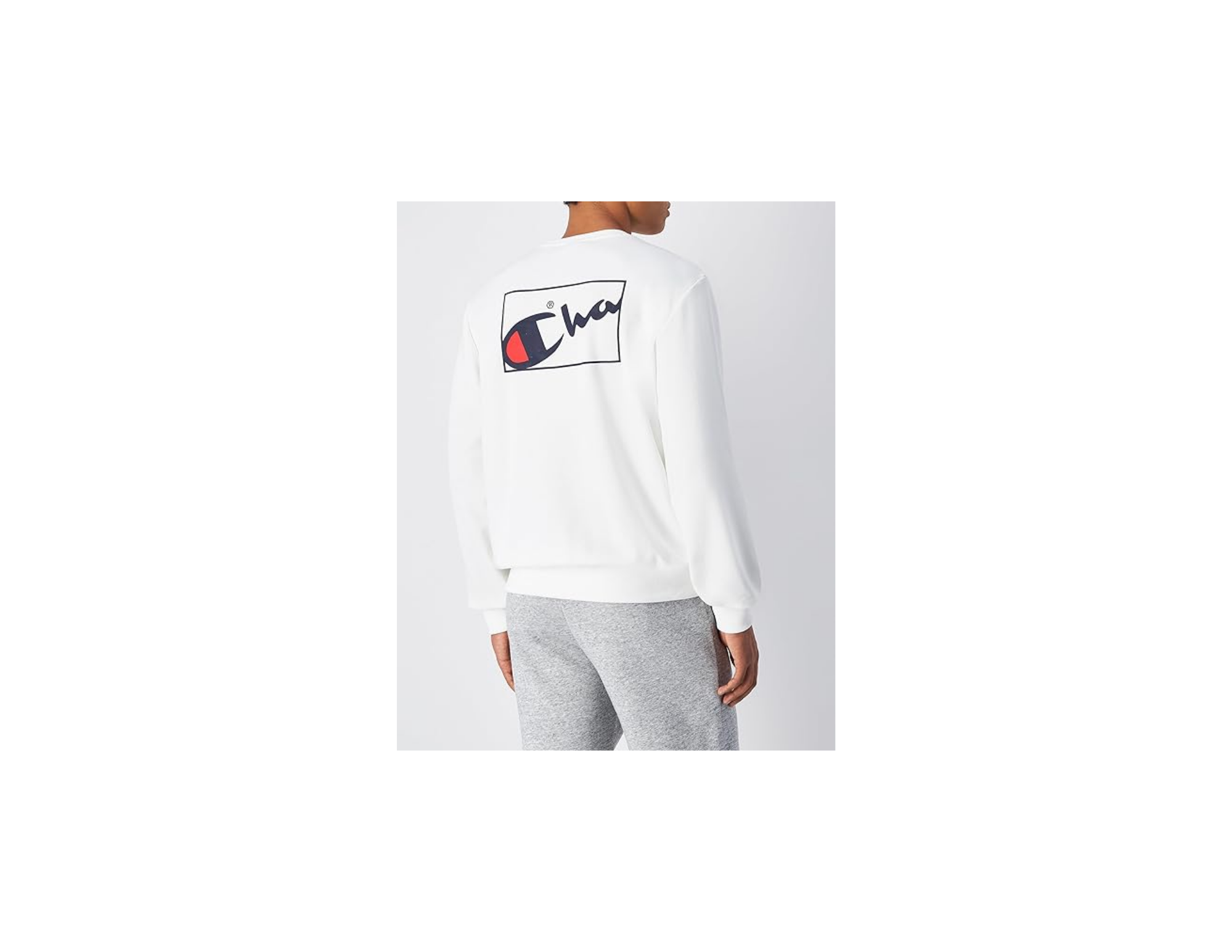 Champion Erkek Baskılı Bisiklet Yaka Sweatshirt