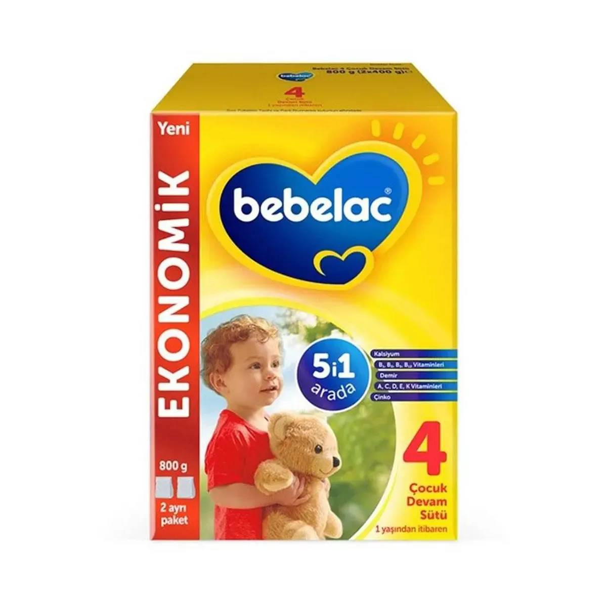 Bebelac 4 Çocuk Devam Sütü 1 Yaş+ 800 g