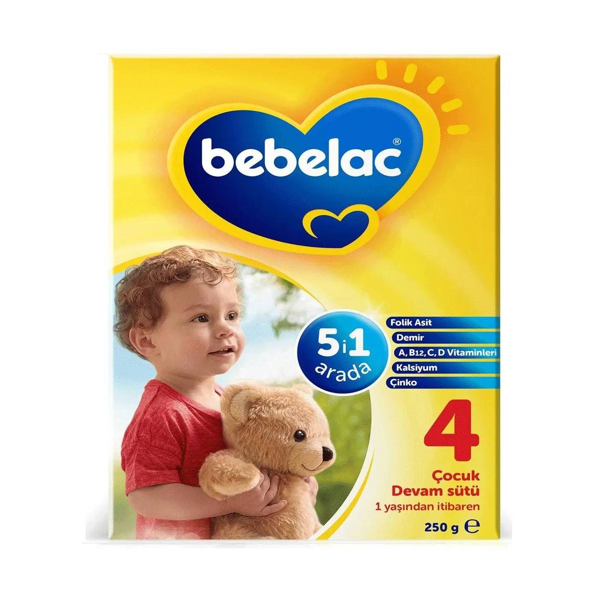 Bebelac 4 Numara 1+ Yaş 250 Gr Devam Sütü thumbnail