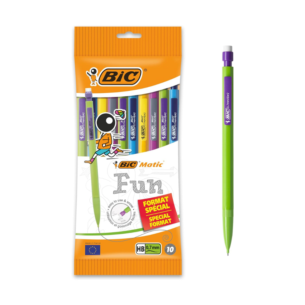 BIC Matic Combo Fun 0.7 Uçlu Kalem 10'lu Poşet