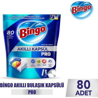 Bingo Akıllı Kapsül Pro Bulaşık Makinesi Deterjanı Tableti 80'li thumbnail