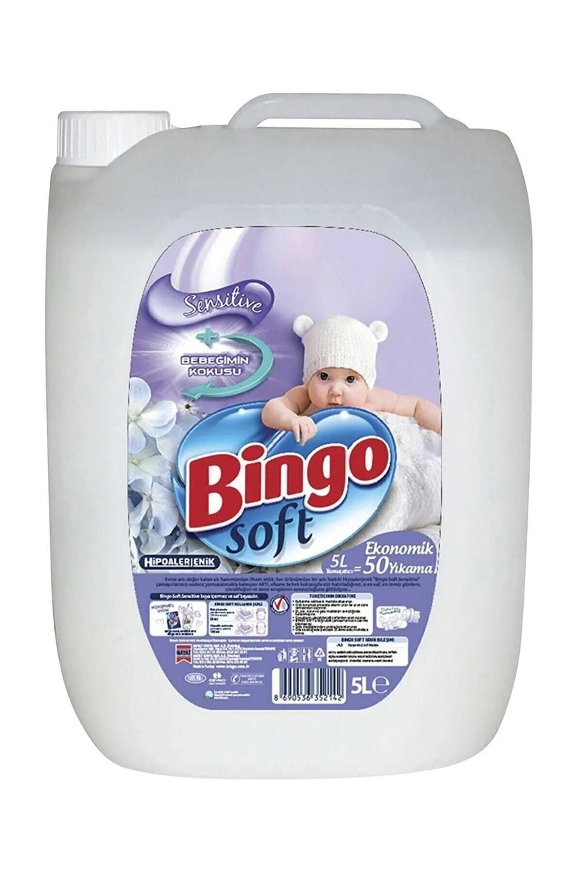 Bingo Çamaşır Yumuşatıcısı - Soft Sensitive 5 Lt