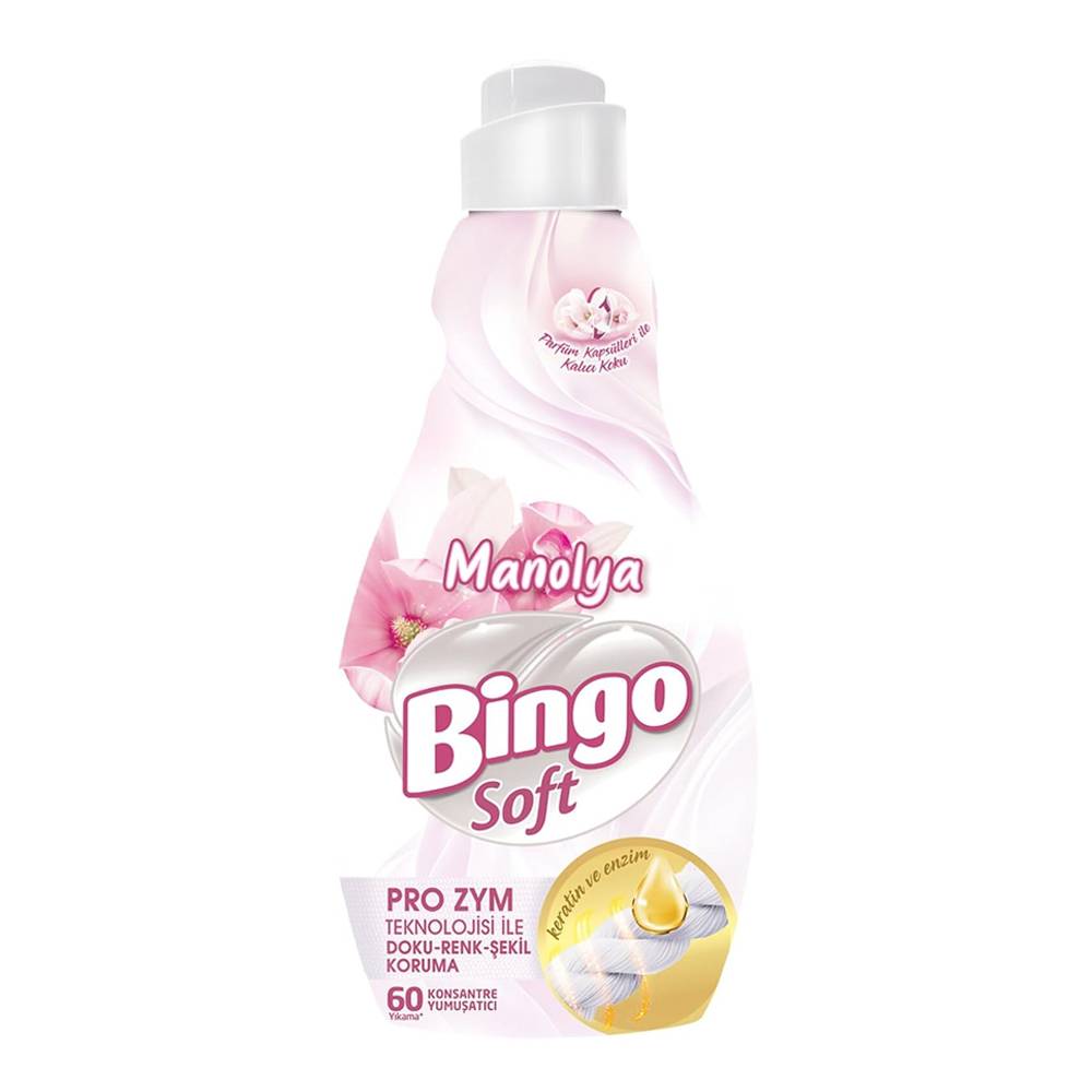 Bingo Soft Konsantre Çamaşır Yumuşatıcısı, Manolya 1440 Ml