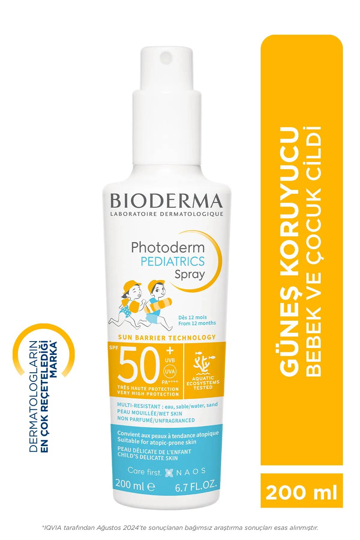 Bioderma Photoderm Pediatrics SPF50 Bebek ve Çocuk Güneş Spreyi 200 ml