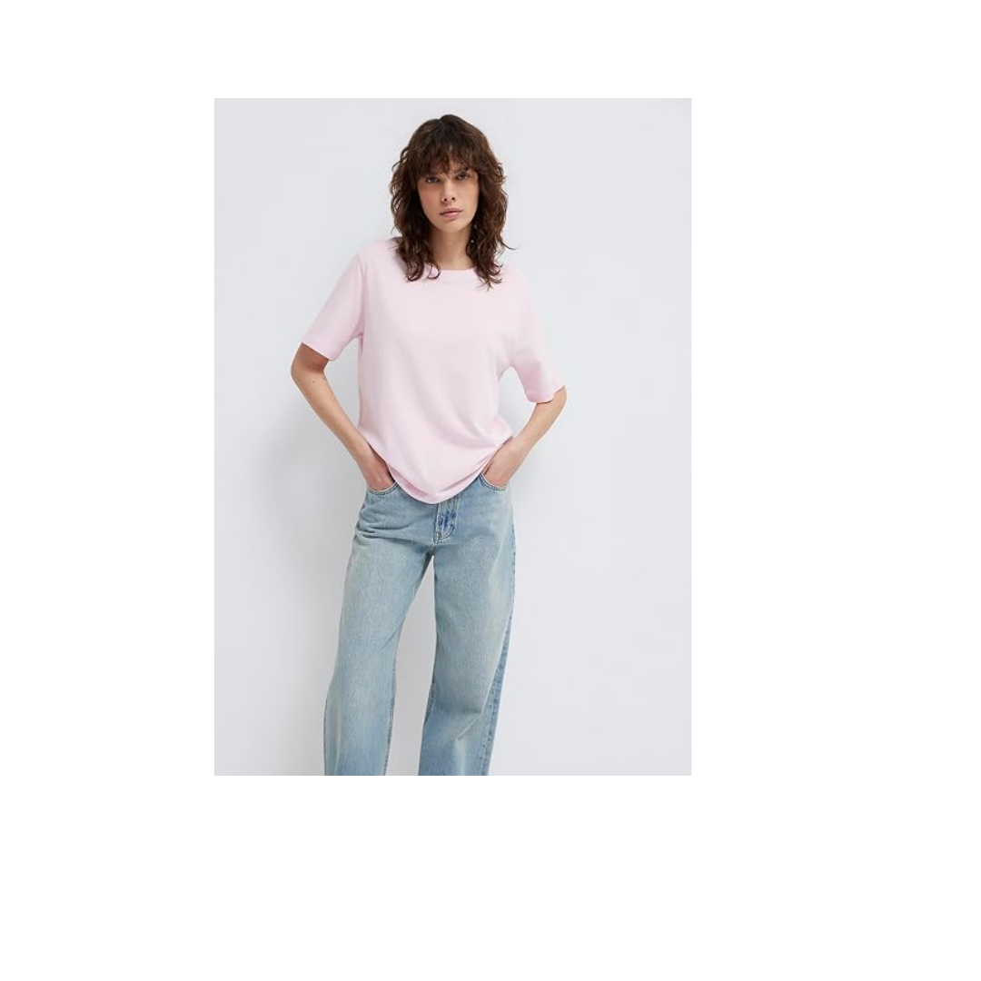 Bisiklet Yaka Kırmızı Basic Tişört Regular Fit/Normal Kesim 1600955-86417