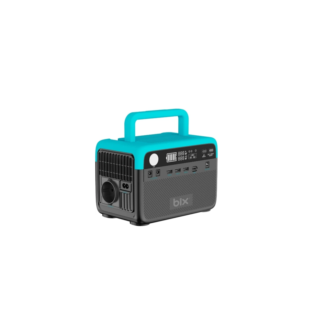 Bix PS60K 300W Taşınabilir Güç İstasyonu 192Wh LiFePO4 Batarya Güneş Paneli Uyumlu Power Station