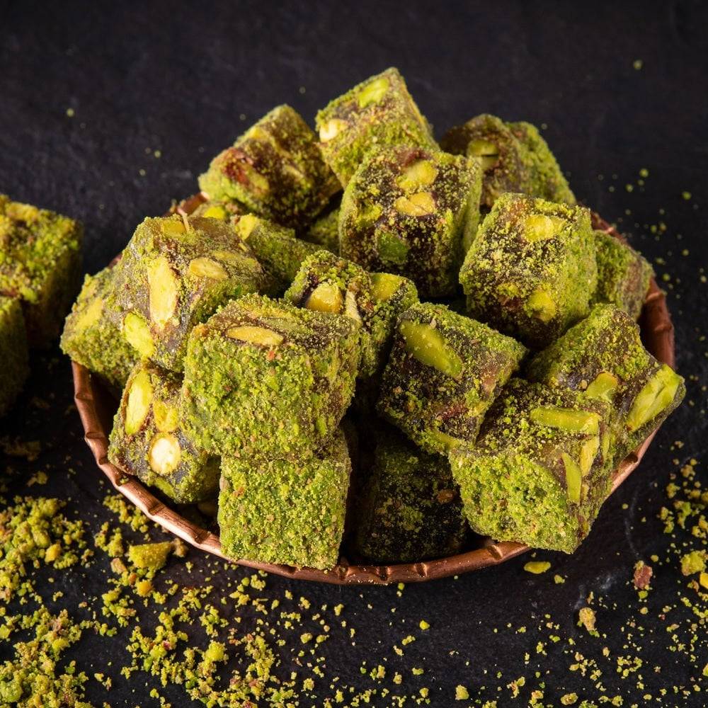 Bol Antep Fıstıklı & Toz Fıstık Kaplı Çifte Kavrulmuş Lokum 500gr