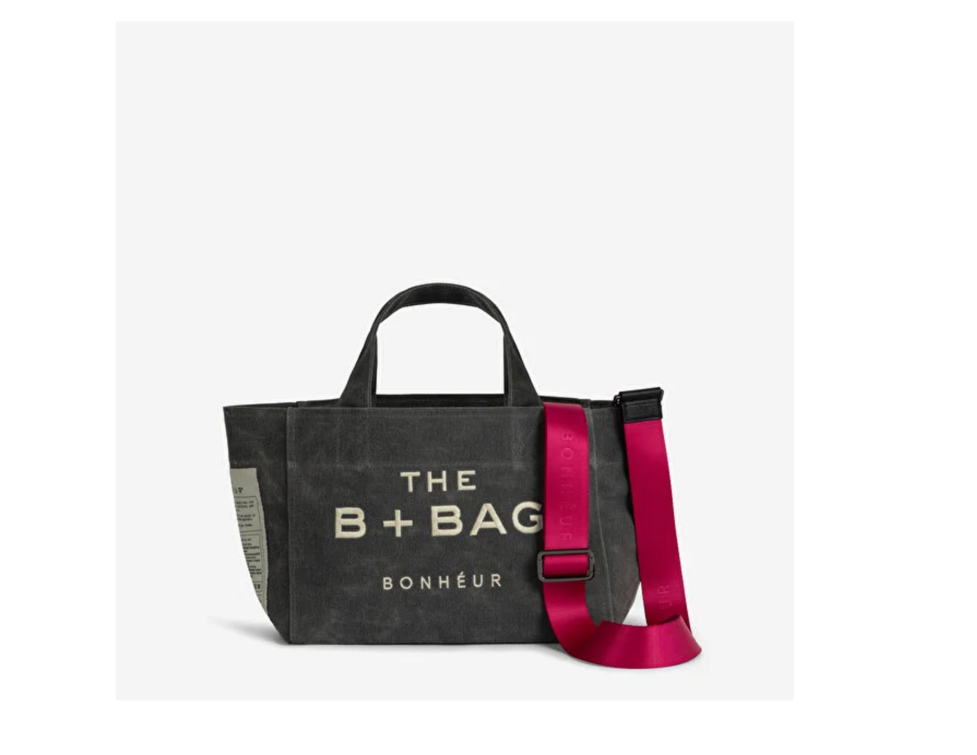 Bonheur Canvas Ghost Gray Small Tote Bag