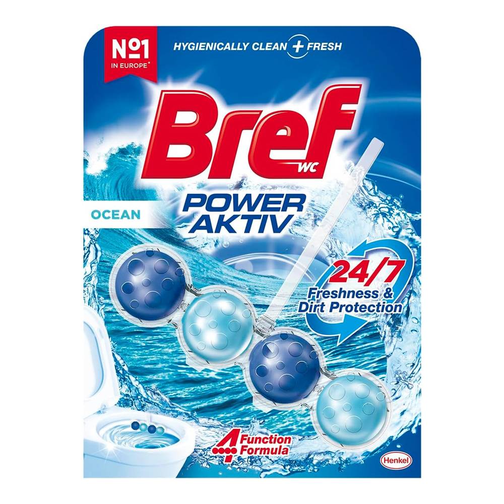 Bref WC Power Aktiv Okyanus Kokulu Klozet Temizleme Topları 1 Adet