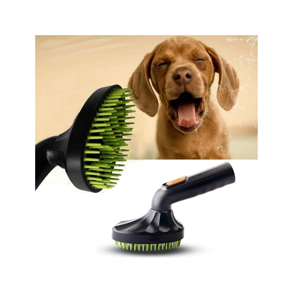 BUFFER® Süpürgeye Takılabilir Ergonomik Kedi Köpek Tüy Tarama Fırçası, 15 x 10 x 12 cm