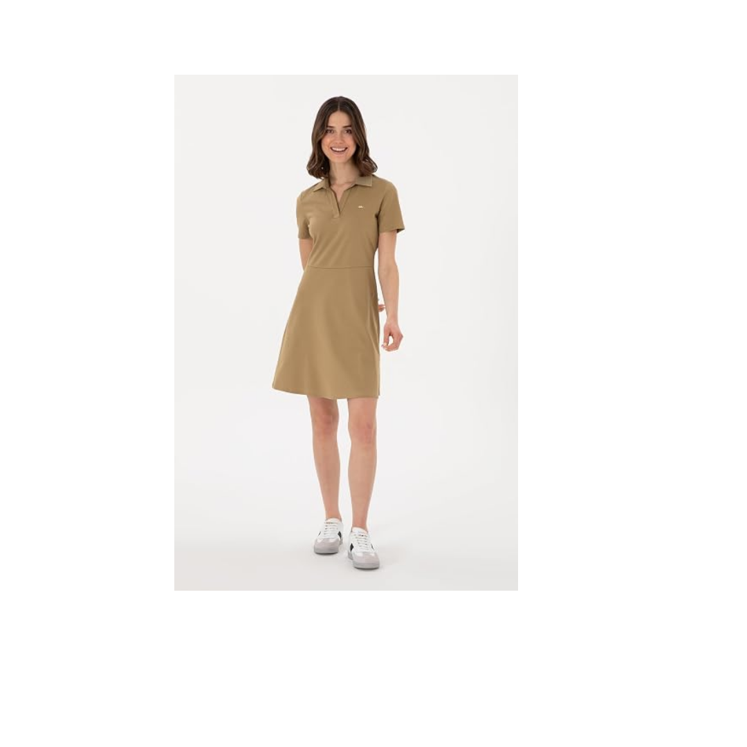U.S. Polo Assn. Kadın Haki Elbise (Örme) 50305854-VR027