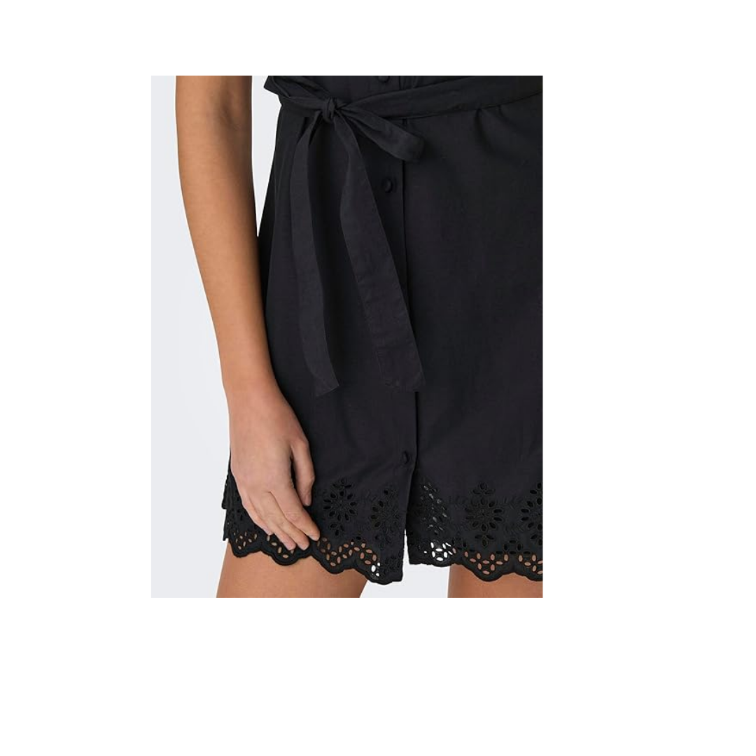 ONLY ONLLOU LIFE EMB S/S SHIRT DRESS PTM Elbise Kadın