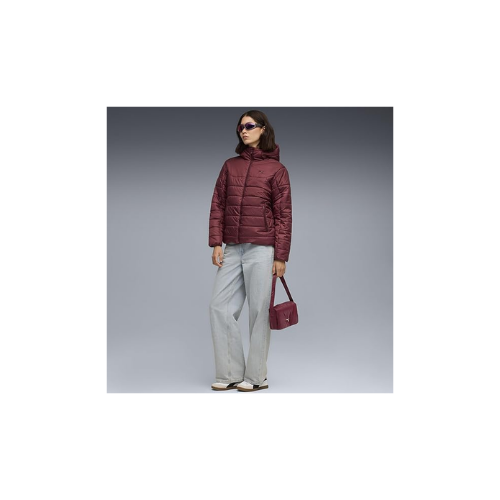 Puma Ess Hooded Padded Jacket Mont Kadın Bordo