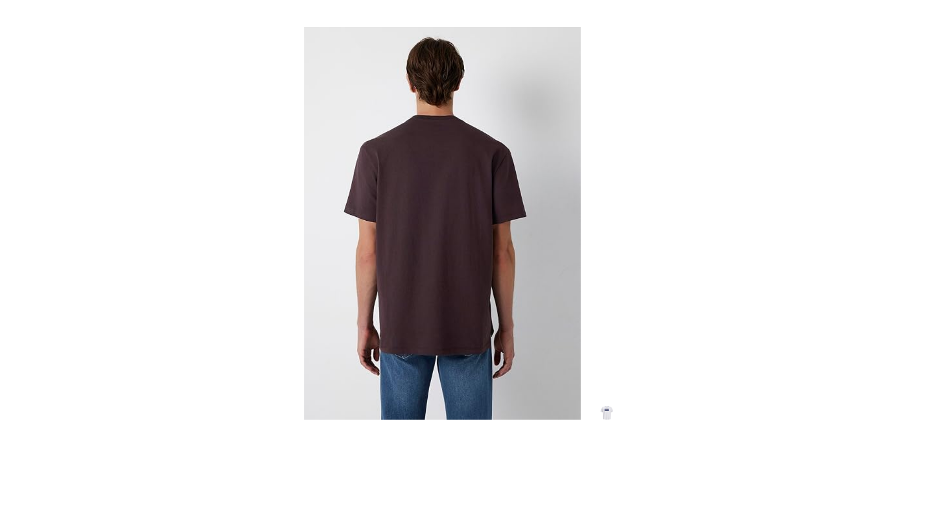 Cep Detaylı Mor Basic Tişört Loose Fit/Bol Rahat Kesim 066248-70670
