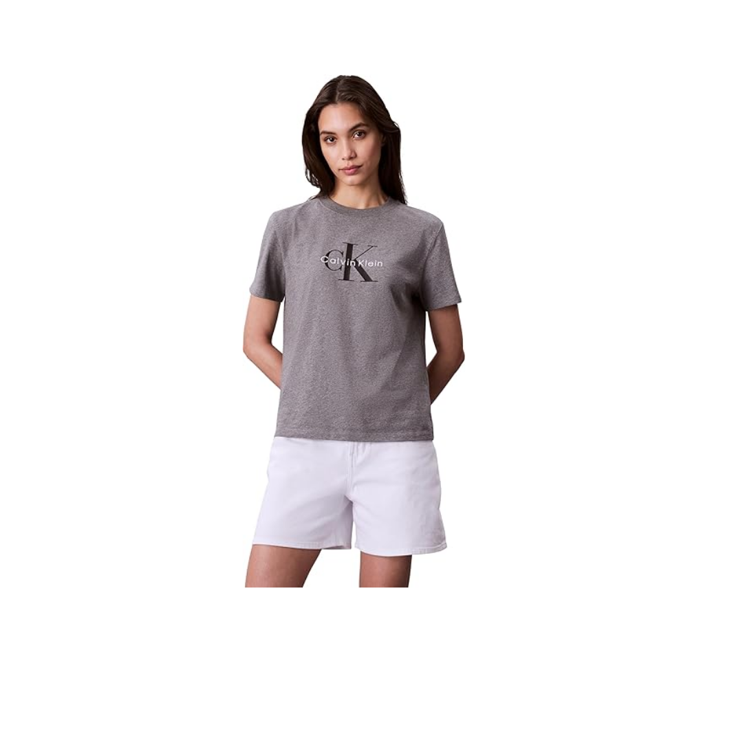 Calvin Klein HERO SS CLASSIC MONOLOGO CNECK T Tişört Kadın