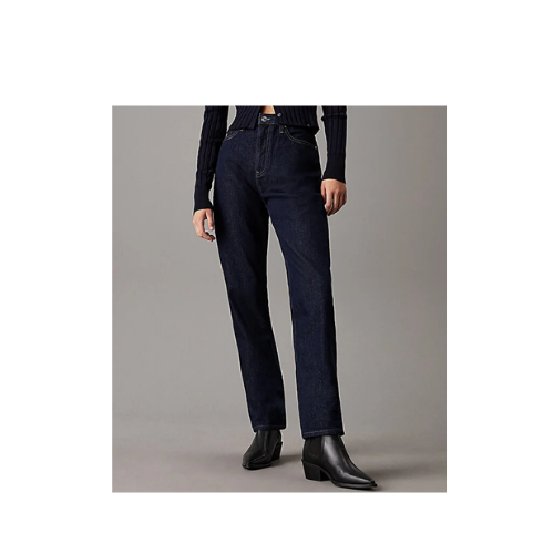 Calvin Klein Kadın Yüksek Bel Düz Model Denim Rahat Kulanım Lacivert Jeans J20J224004-1BJ 28/30