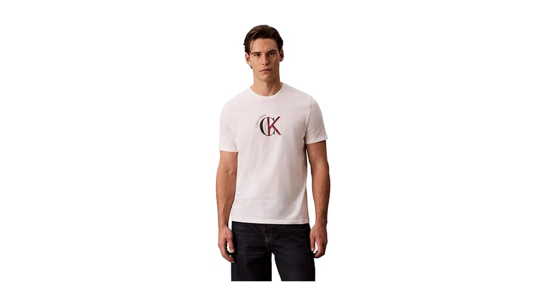Calvin Klein SS 30S WHSL CKJ 2TONE CK GRAPHIC T-shirt Erkek thumbnail