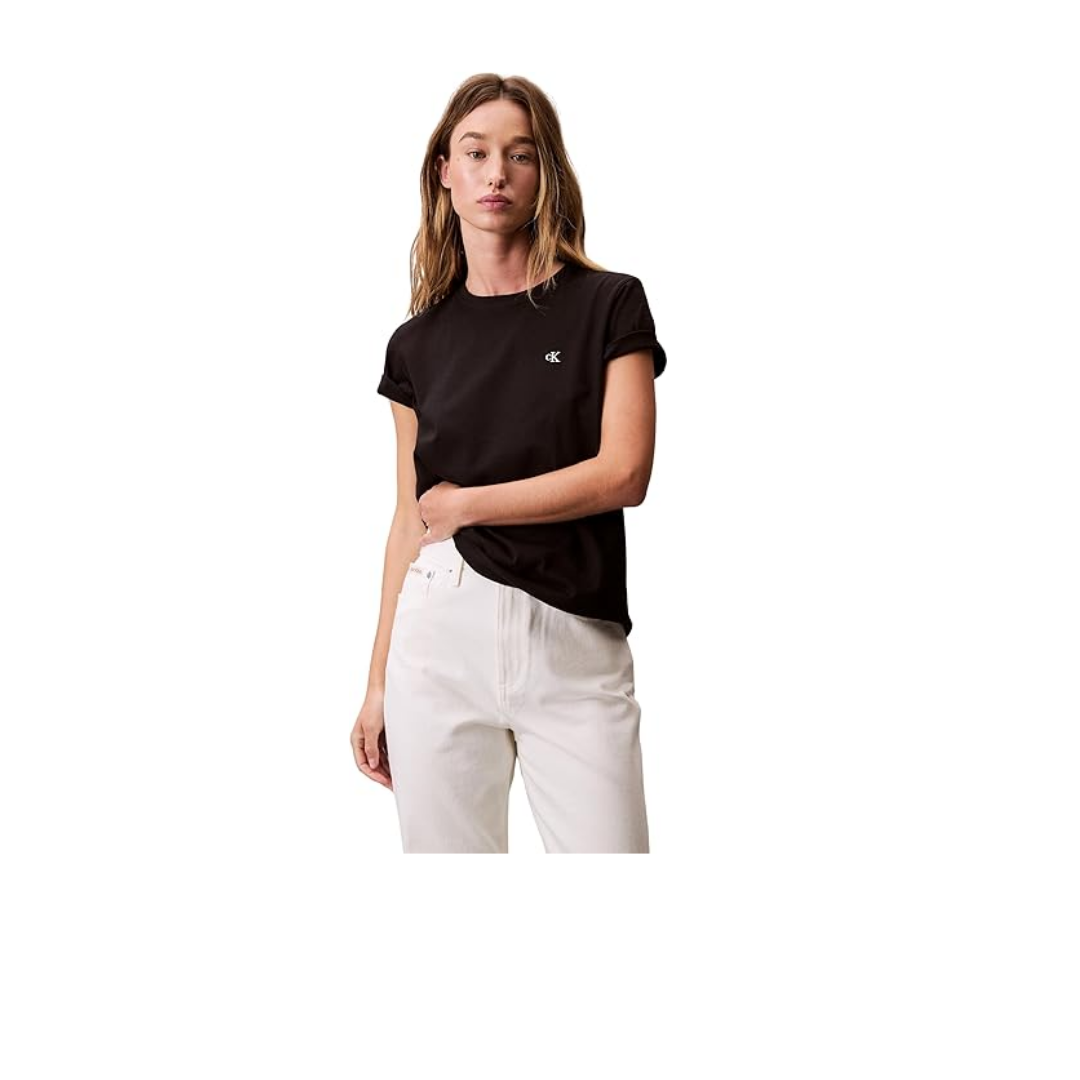 Calvin Klein SS MONOGRAM CREW TEE Tişört Kadın
