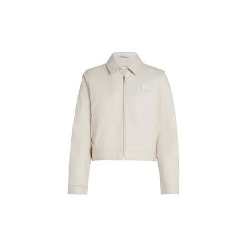 Calvin Klein Zip Through Cotton Jacket Ceket Kadın Beyaz