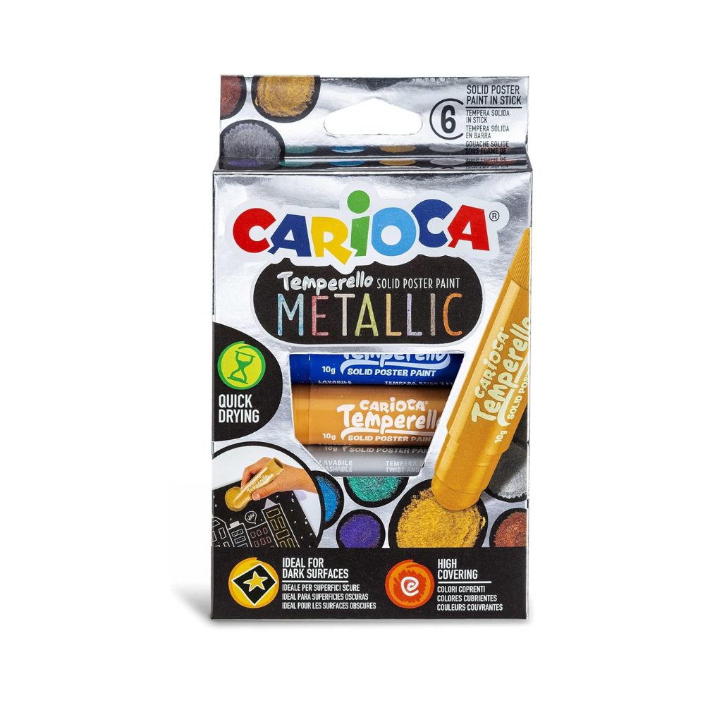 Carioca Temperello Stick Poster Boyama Kalemi Metalik 6'Li