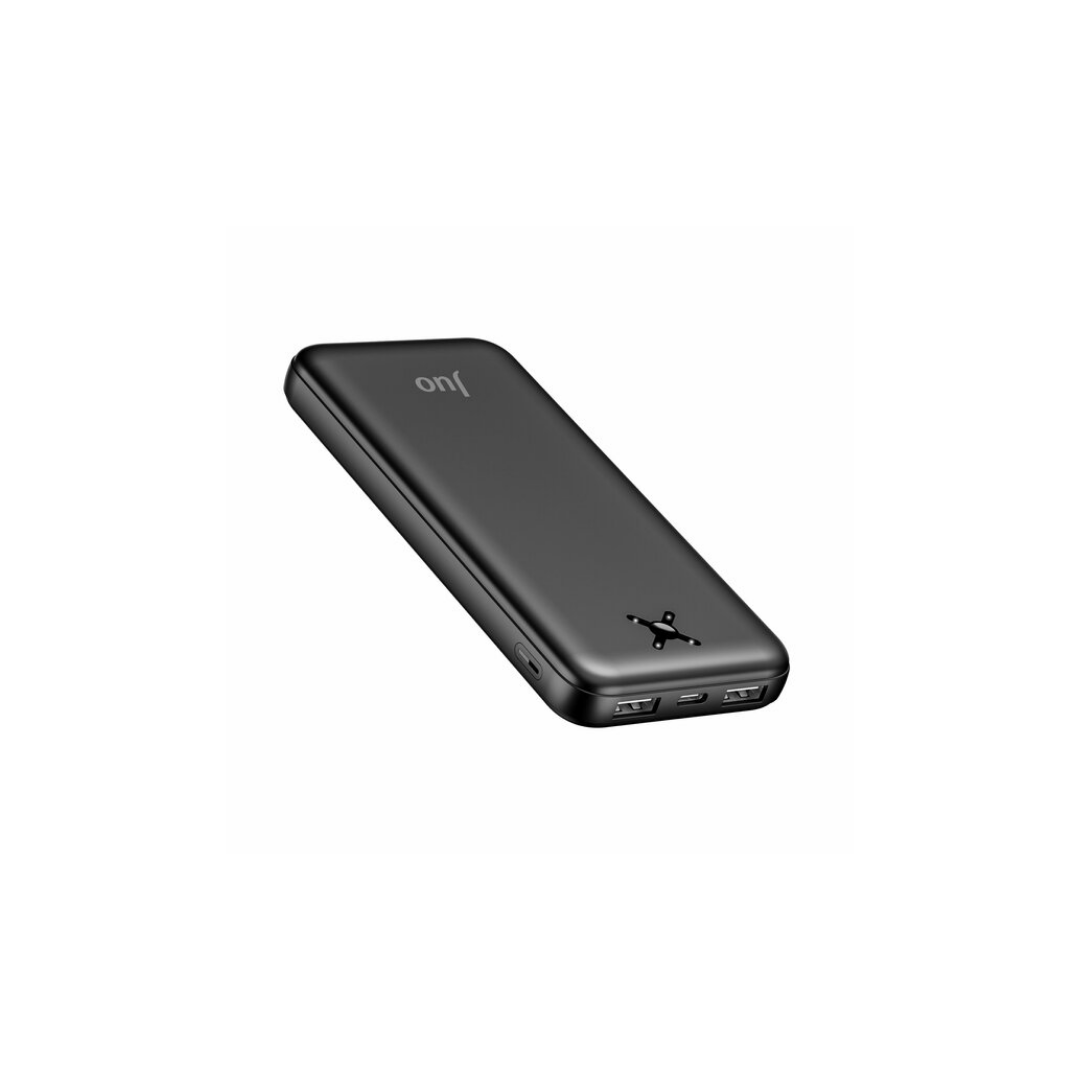 Juo 10000mAh 10.5W Çift USB-A Çıkışlı Powerbank Taşınabilir Hızlı Şarj Cihazı Siyah