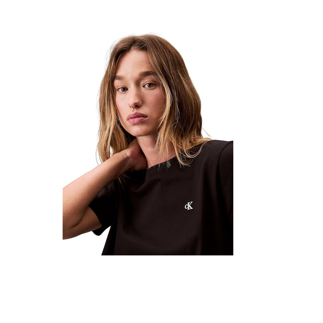 Calvin Klein SS MONOGRAM CREW TEE Tişört Kadın