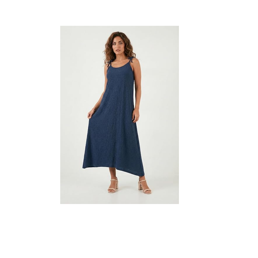 Lela Regular Fit İp Askılı Uzun Elbise Bayan ELBİSE 5865732