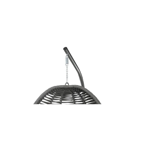 Tu Tienda (135*135)Armut Salıncak Tek Kişilik Makrome Ip Örgü Bahçe Balkon Ev Salıncağı GRİ