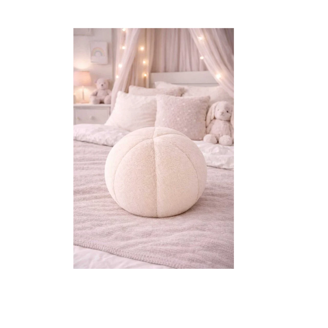 CHIZGY Peluş Top Yastık Yuvarlak Minder