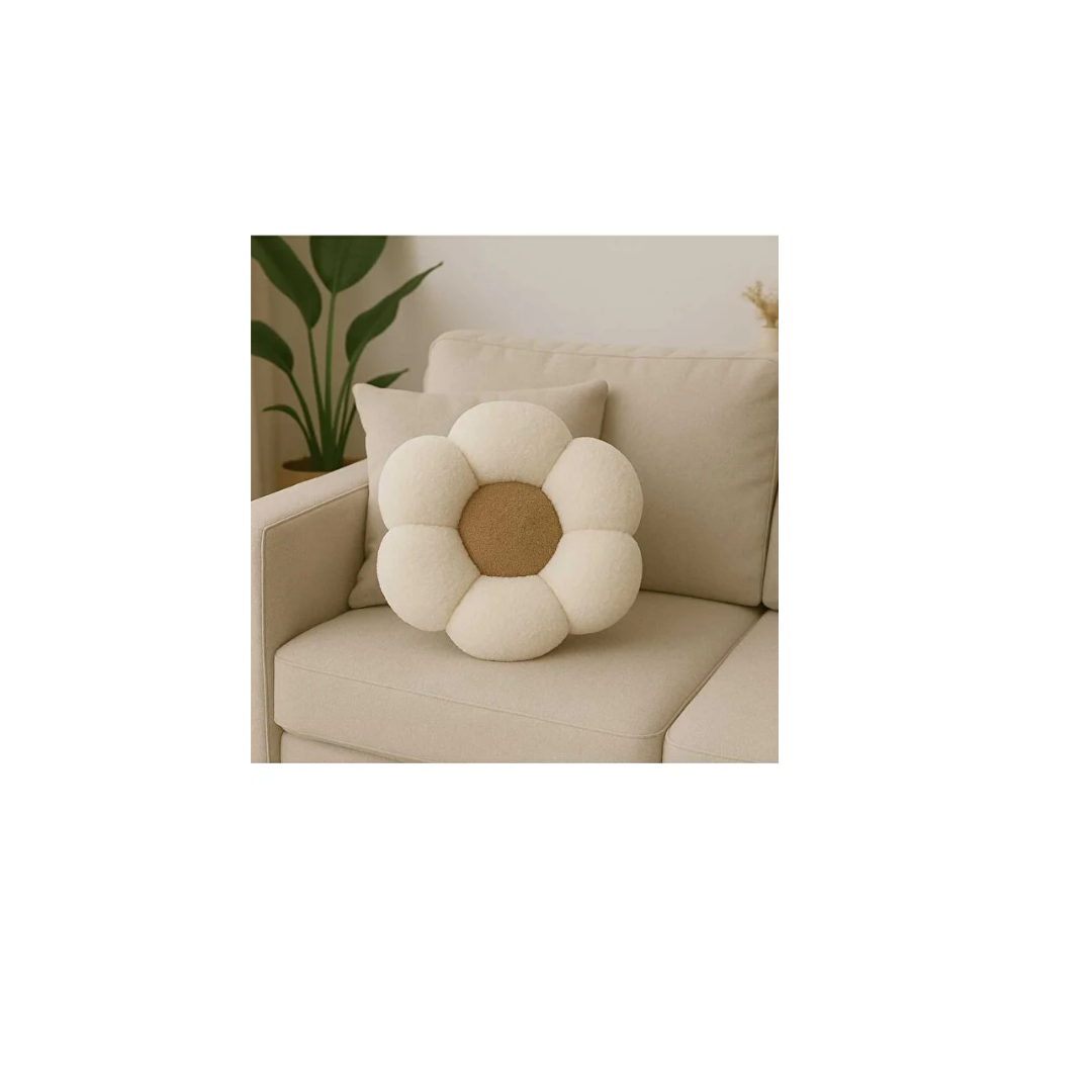 CHIZGY Soft Pelüş Papatya Dekoratif Yastık ve Minder