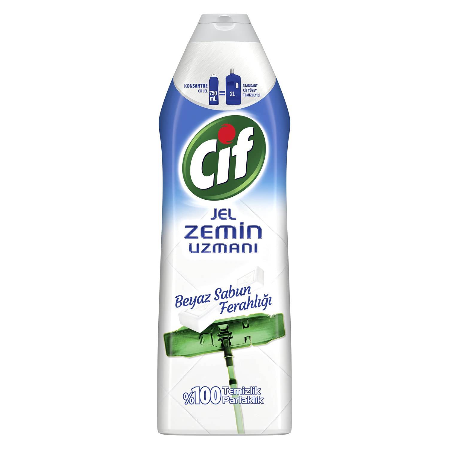 Cif Jel Zemin Uzmanı Beyaz Sabun Ferahlığı 750 ml thumbnail