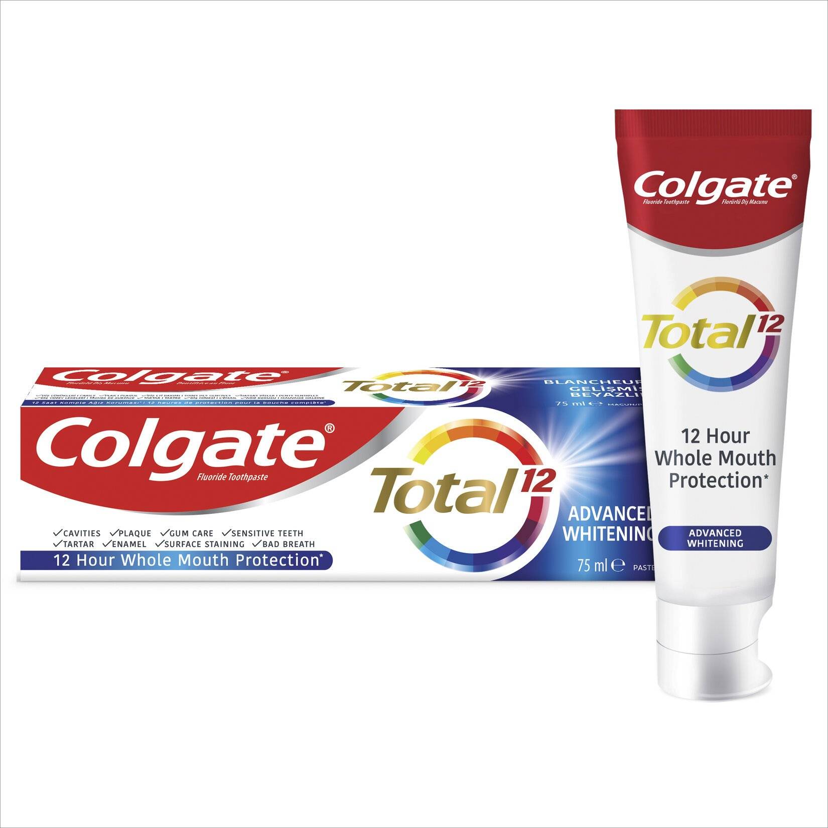 Colgate Total Gelişmiş Beyazlık Beyazlatıcı Diş Macunu 75 ml thumbnail