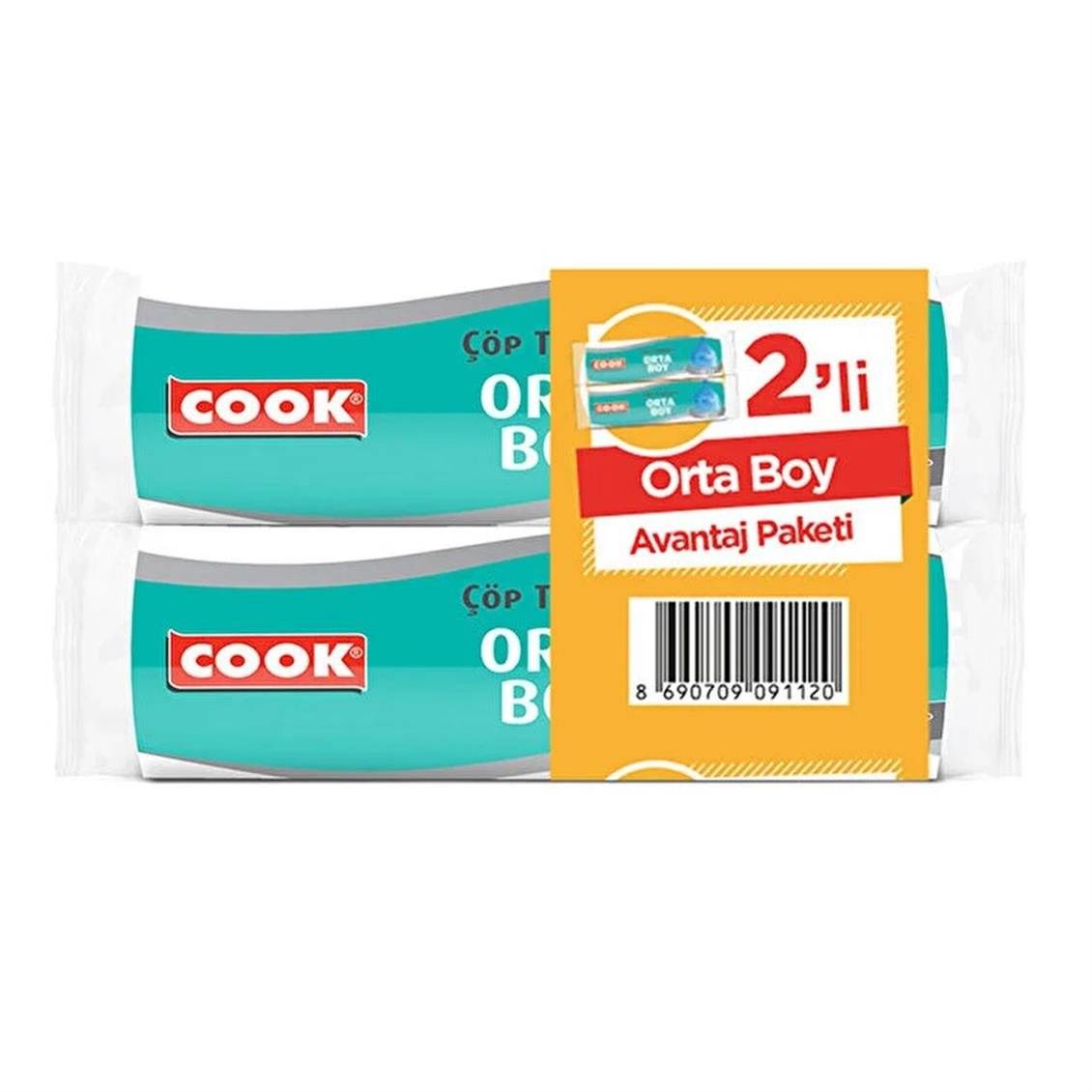 ​Cook 2'li Orta Boy Çöp Poşeti thumbnail