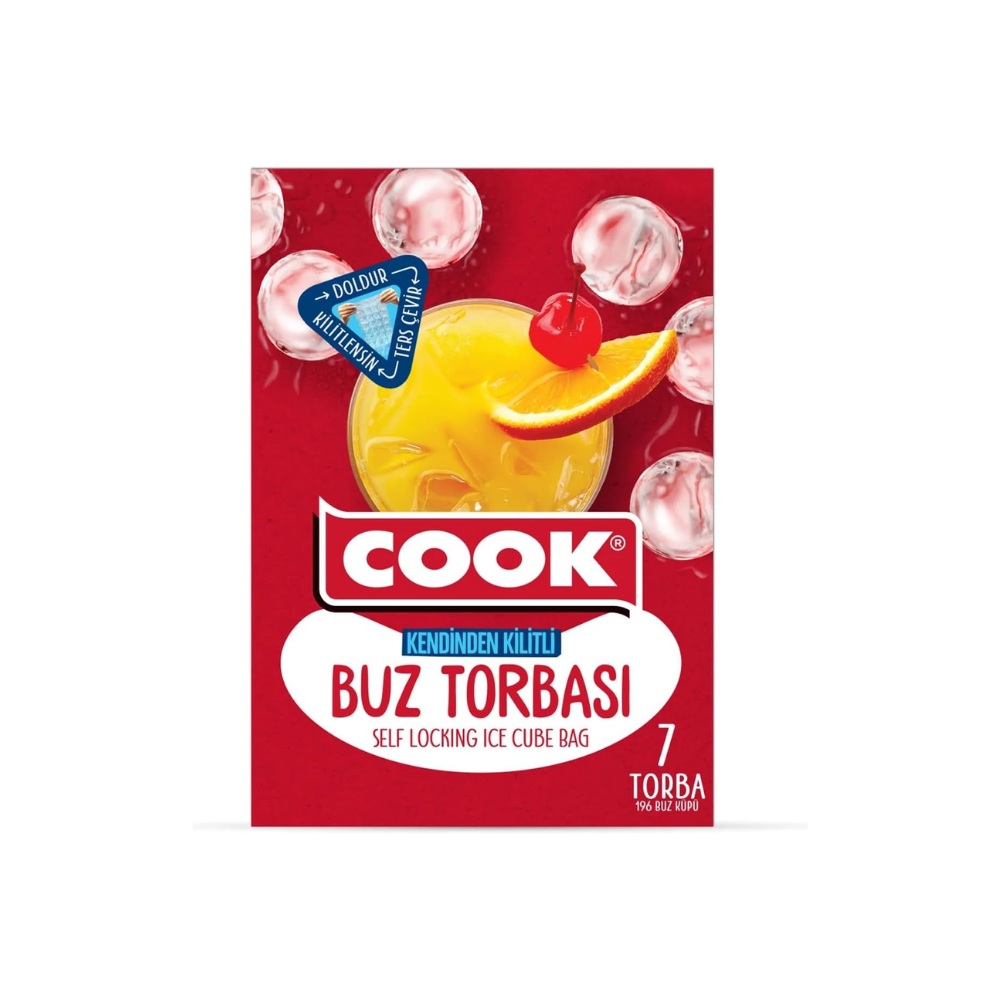 Cook Buz Torbası, Kendinden Kilitli (7 Adet/Kutu içi)