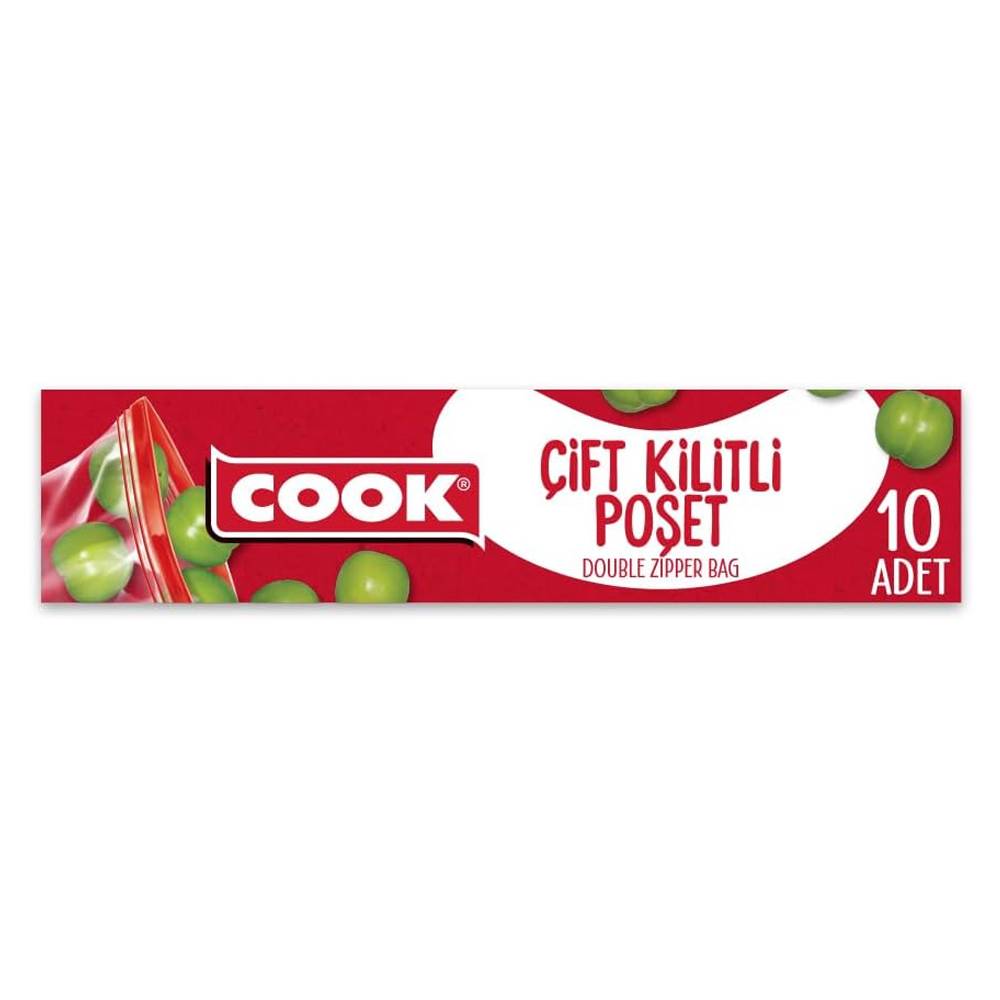 Cook Kilitli Buzdolabı Poşeti 19 x 25 cm 10 Adet