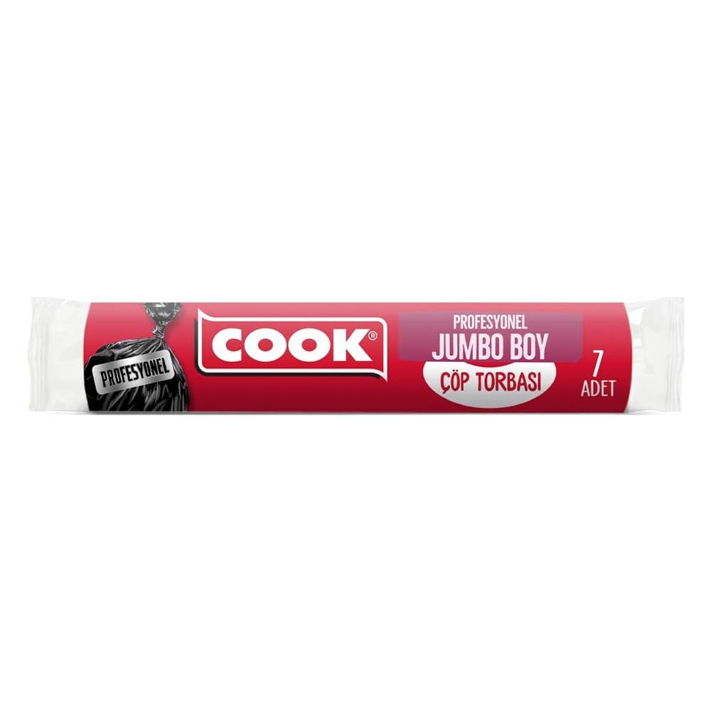 Cook Profesyonel Çöp Torbası, Jumbo Boy 80 cm x 110 cm 7 Adet
