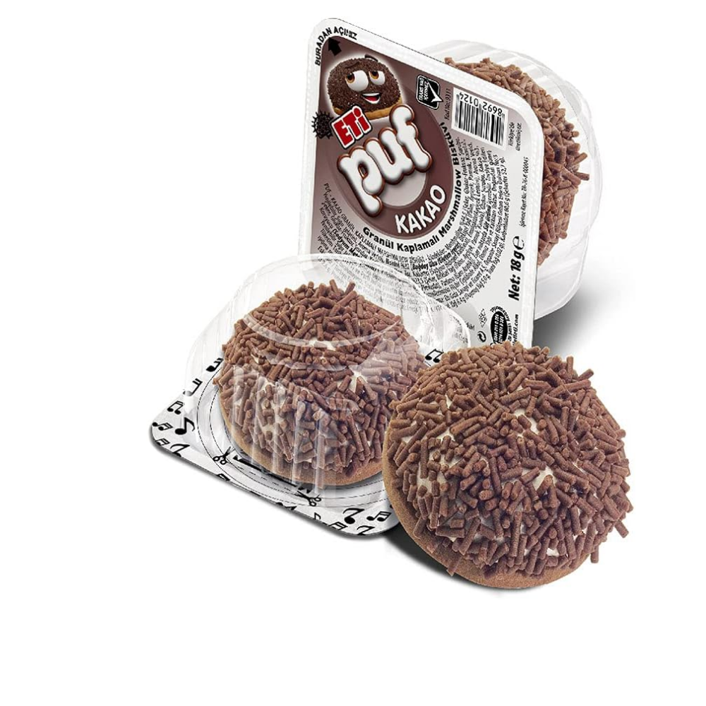 Eti Puf Kakaolu Bisküvi 18 g x 48 Adet