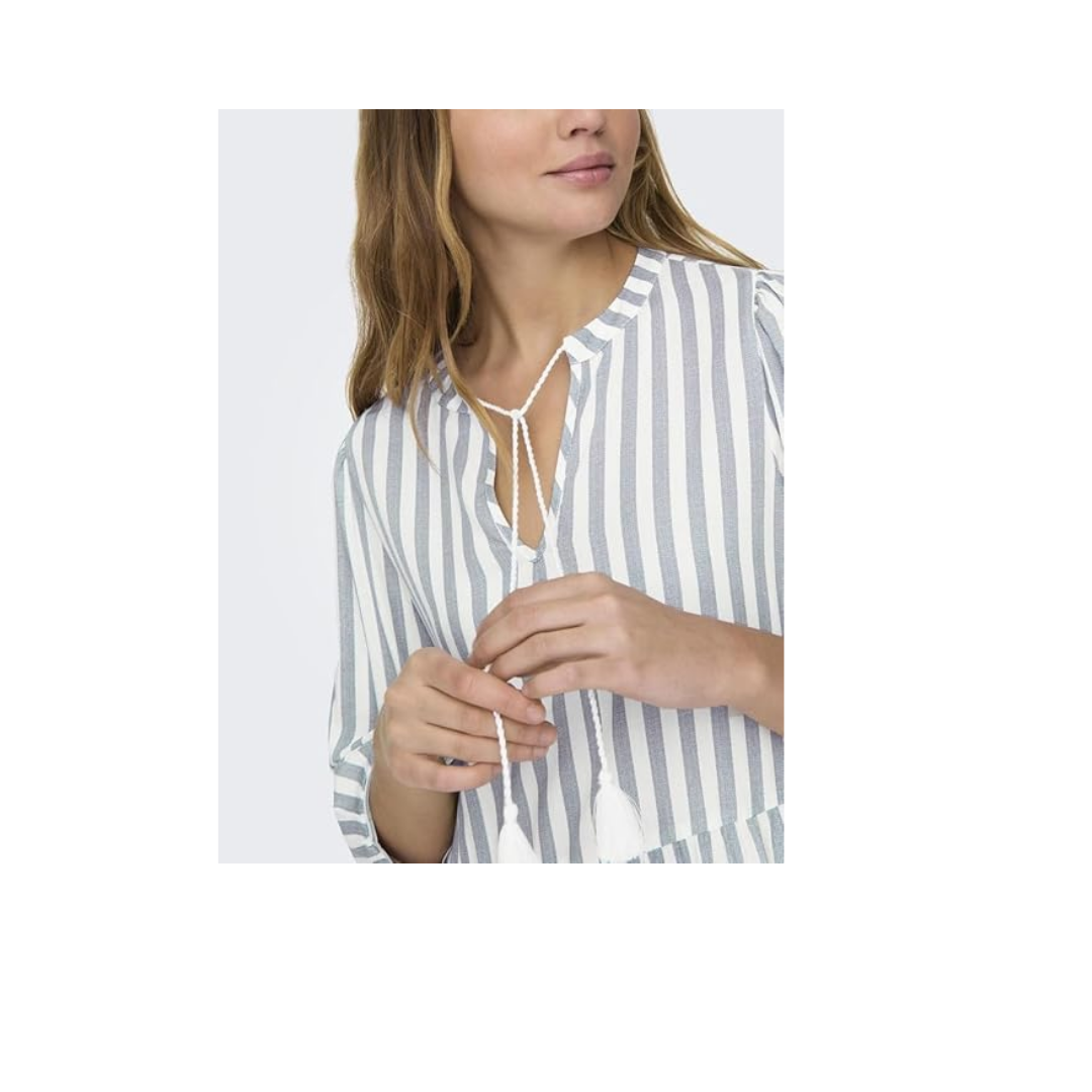 ONLY ONLKAYA 3/4 PUFF SHORT DRESS WVN NOOS Elbise Kadın