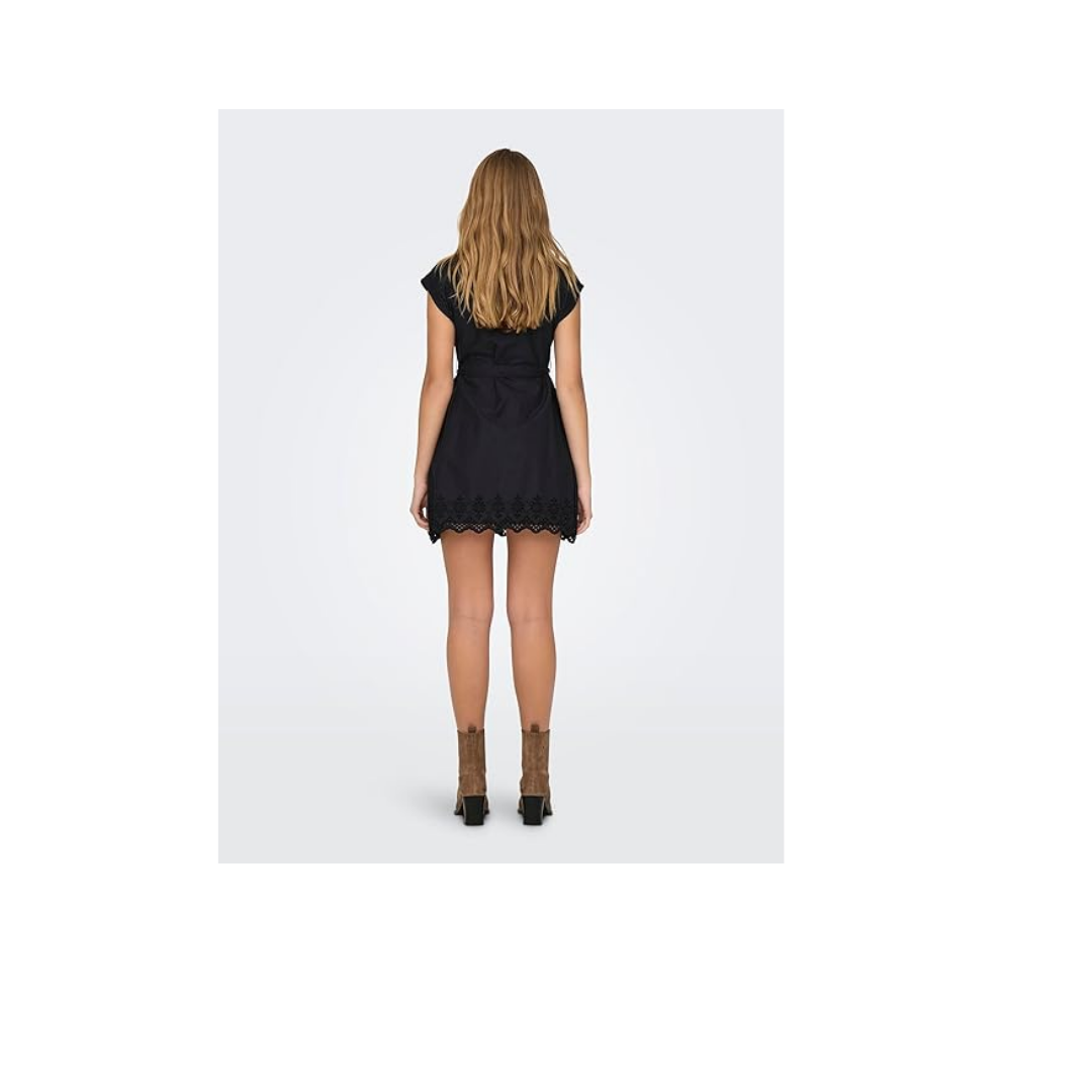 ONLY ONLLOU LIFE EMB S/S SHIRT DRESS PTM Elbise Kadın