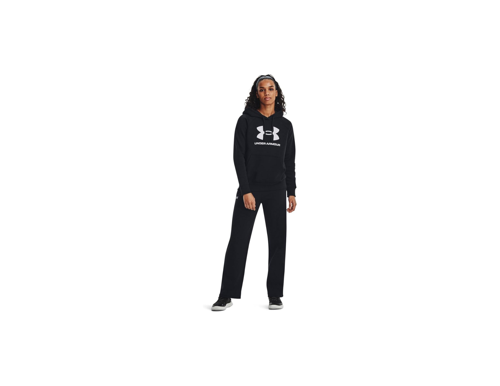 Under Armour Rakip Polar Büyük Logo Hoodie Kapüşonlu Sweatshirt Kadın